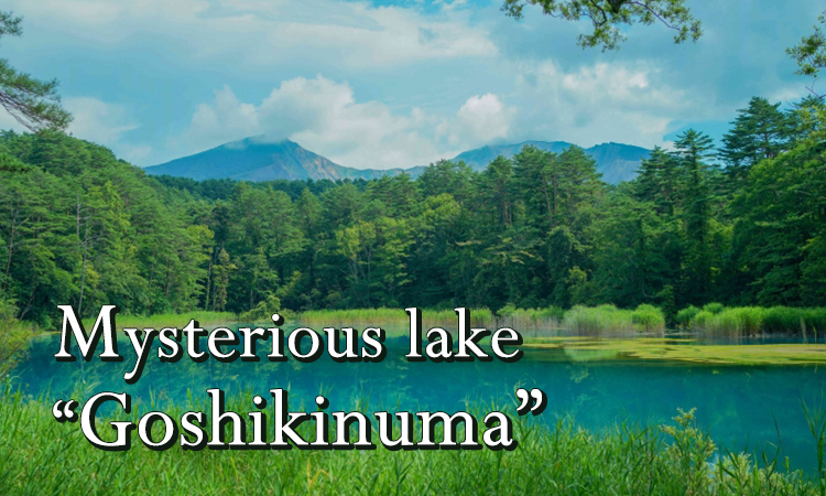Mysterious lake “Goshikinuma”