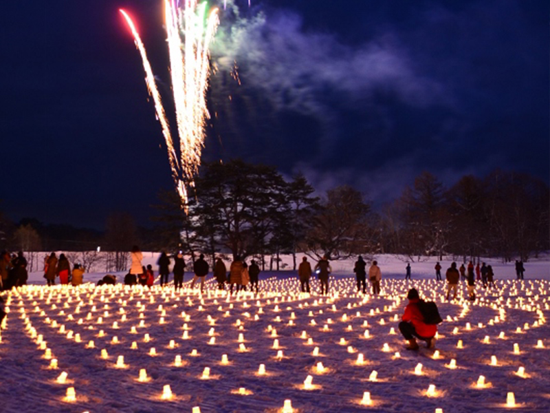 裏磐梯雪まつりの写真