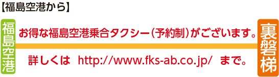 福島空港をご利用の場合の図