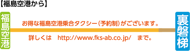 福島空港をご利用の場合